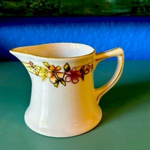 Antique Creamer Nippon Hand Painted Pink  Flowers Vintage Small